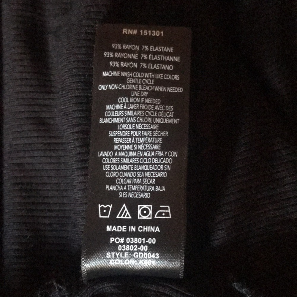 Good American | The Daynight Long Sleeve Wrap Dress in Black Size 2 - Picture 9 of 9